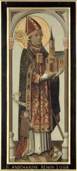 Panneau votif représentant Saint Ansgar, 1457